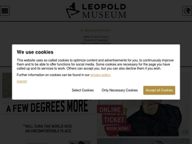 'leopoldmuseum.org' screenshot