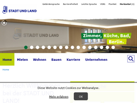 'stadtundland.de' screenshot