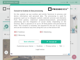 'pressebox.de' screenshot