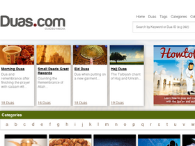 'duas.com' screenshot