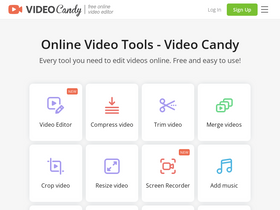 Video Candy - Every tool you need to edit videos online. Free and easy to use!