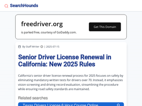 'freedriver.org' screenshot