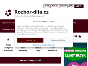 'rozbor-dila.cz' screenshot
