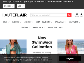 'hauteflair.com' screenshot