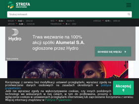 'strefainwestorow.pl' screenshot