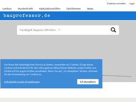 'bauprofessor.de' screenshot