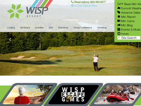 'wispresort.com' screenshot