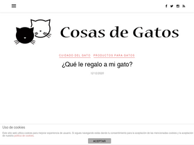'cosasdegatos.es' screenshot