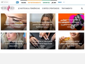 'tudosobrecabelos.com.br' screenshot