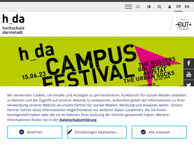 'h-da.de' screenshot