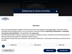 'savinelli.it' screenshot
