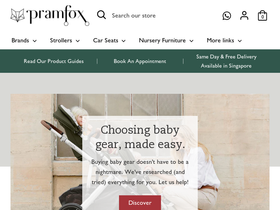 pramfox.com homepage screenshot