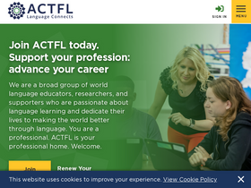 'aappl.actfl.org' screenshot