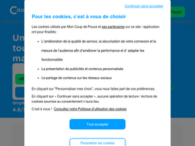 'moncoupdepouce.com' screenshot