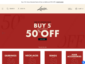 'lovisa.com.au' screenshot