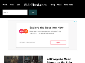 'sidehusl.com' screenshot