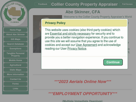 'collierappraiser.com' screenshot