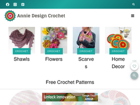 'anniedesigncrochet.com' screenshot