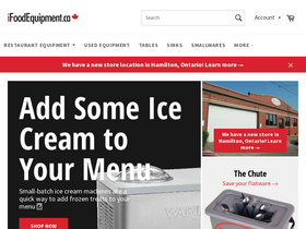 'ifoodequipment.ca' screenshot