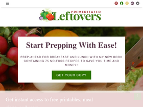 'premeditatedleftovers.com' screenshot