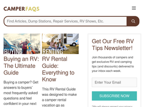 'camperfaqs.com' screenshot