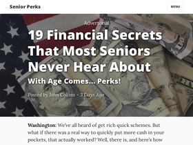 'my-senior-perks.com' screenshot
