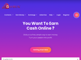 'divbux.com' screenshot