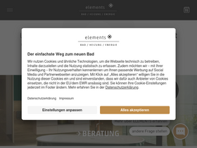 'elements-show.de' screenshot