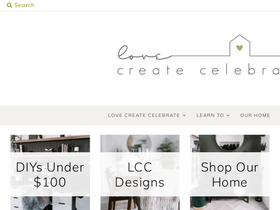 'lovecreatecelebrate.com' screenshot