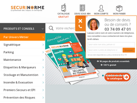 'securinorme.com' screenshot