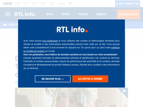 'rtl.be' screenshot
