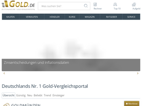 'gold.de' screenshot