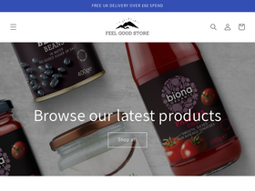 FeelGoodStore.co.uk homepage screenshot
