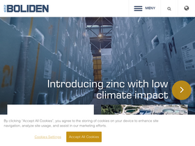 'boliden.com' screenshot