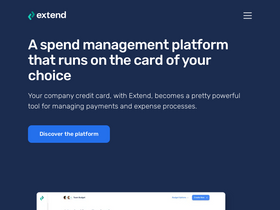 'paywithextend.com' screenshot