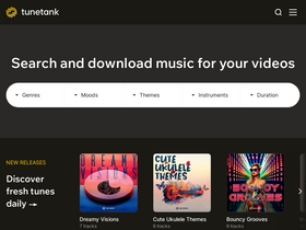 'tunetank.com' screenshot