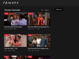 Watch friends best sale online random episode