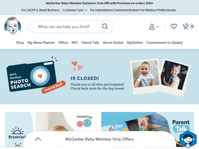 'gerber.com' screenshot