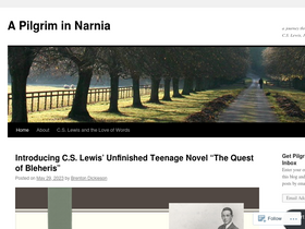 'apilgriminnarnia.com' screenshot