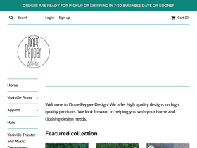 dopepepperdesign.com homepage screenshot