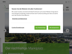 'koelnmesse.de' screenshot