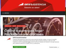'oryx-asistencija.hr' screenshot