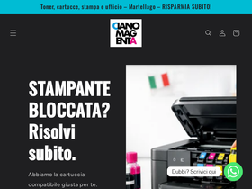 cianomagenta.it homepage screenshot