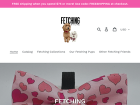 fetchingwithlarryandmolly.com homepage screenshot