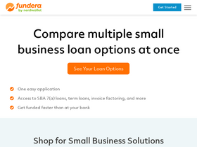 'fundera.com' screenshot