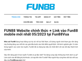 'fun88vua.com' screenshot