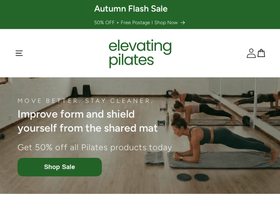 elevatingpilates.com homepage screenshot