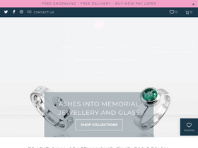 'asheswithart.co.uk' screenshot