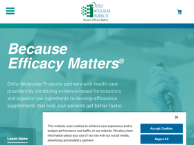 'orthomolecularproducts.com' screenshot