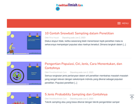 'penelitianilmiah.com' screenshot